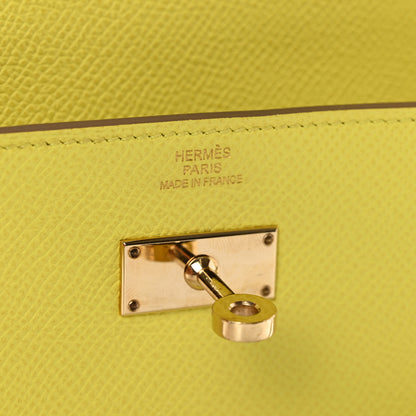 Hermes Epsom Kelly Longue Wallet Soufre 7 of 9