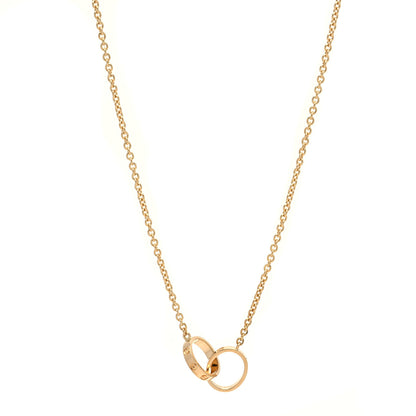 Cartier 18K Yellow Gold Interlocking LOVE Necklace 1 of 13