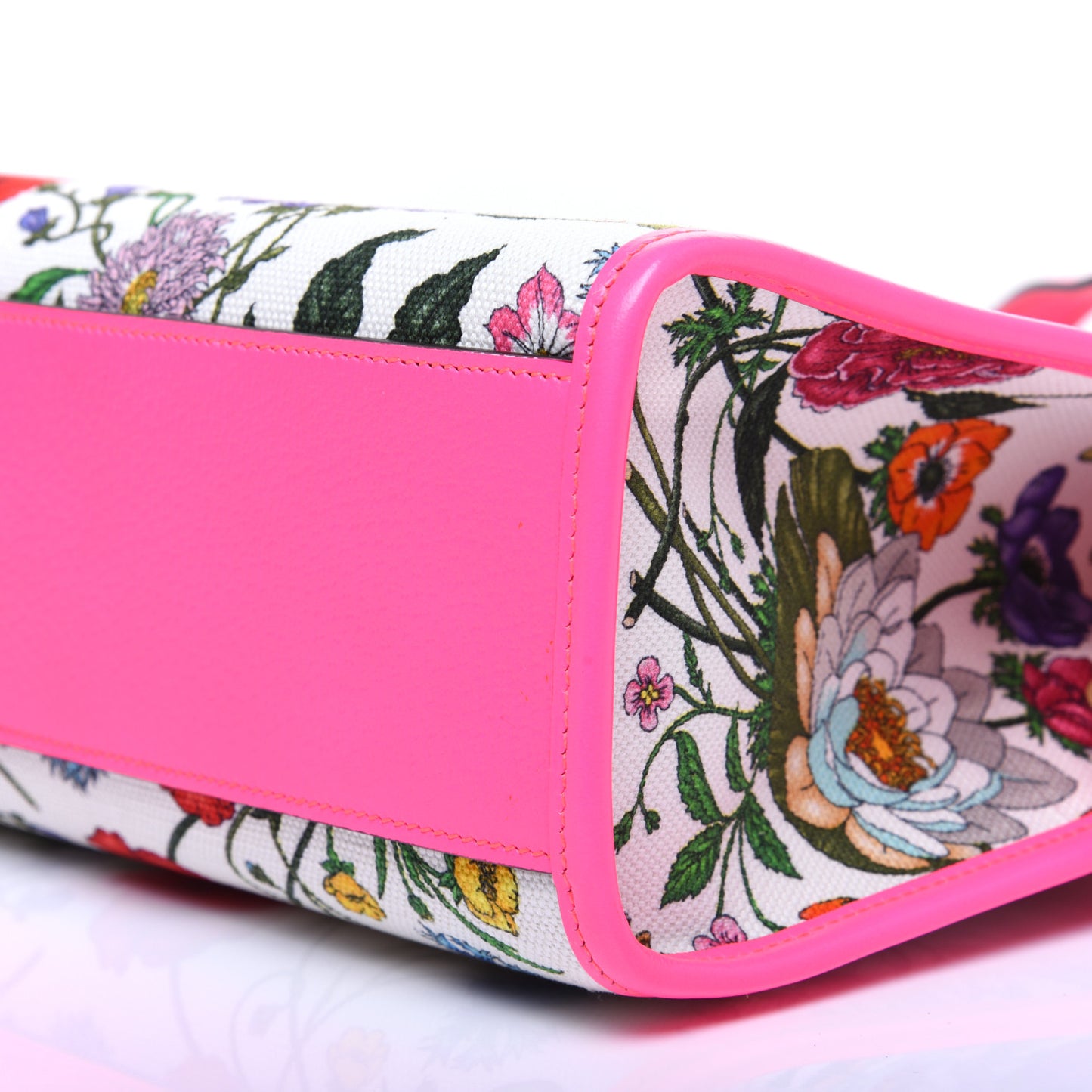 Canvas Medium Flora Tote Fuchsia