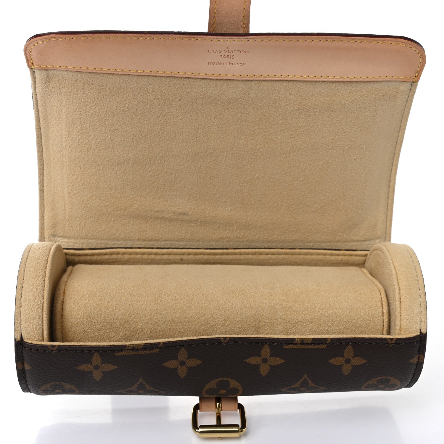 Louis Vuitton Monogram 3 Watch Travel Case 6 of 9