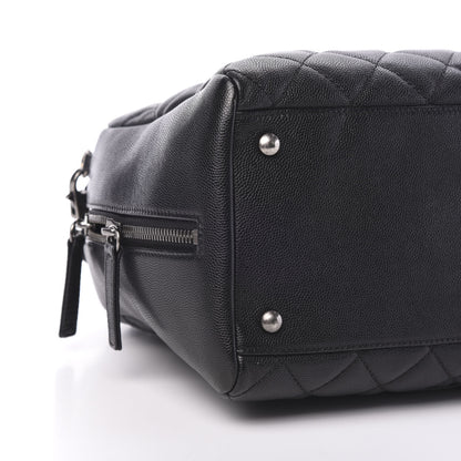 Chanel Caviar Quilted Large Coco Handle Bowling Bag Black 8 of 9