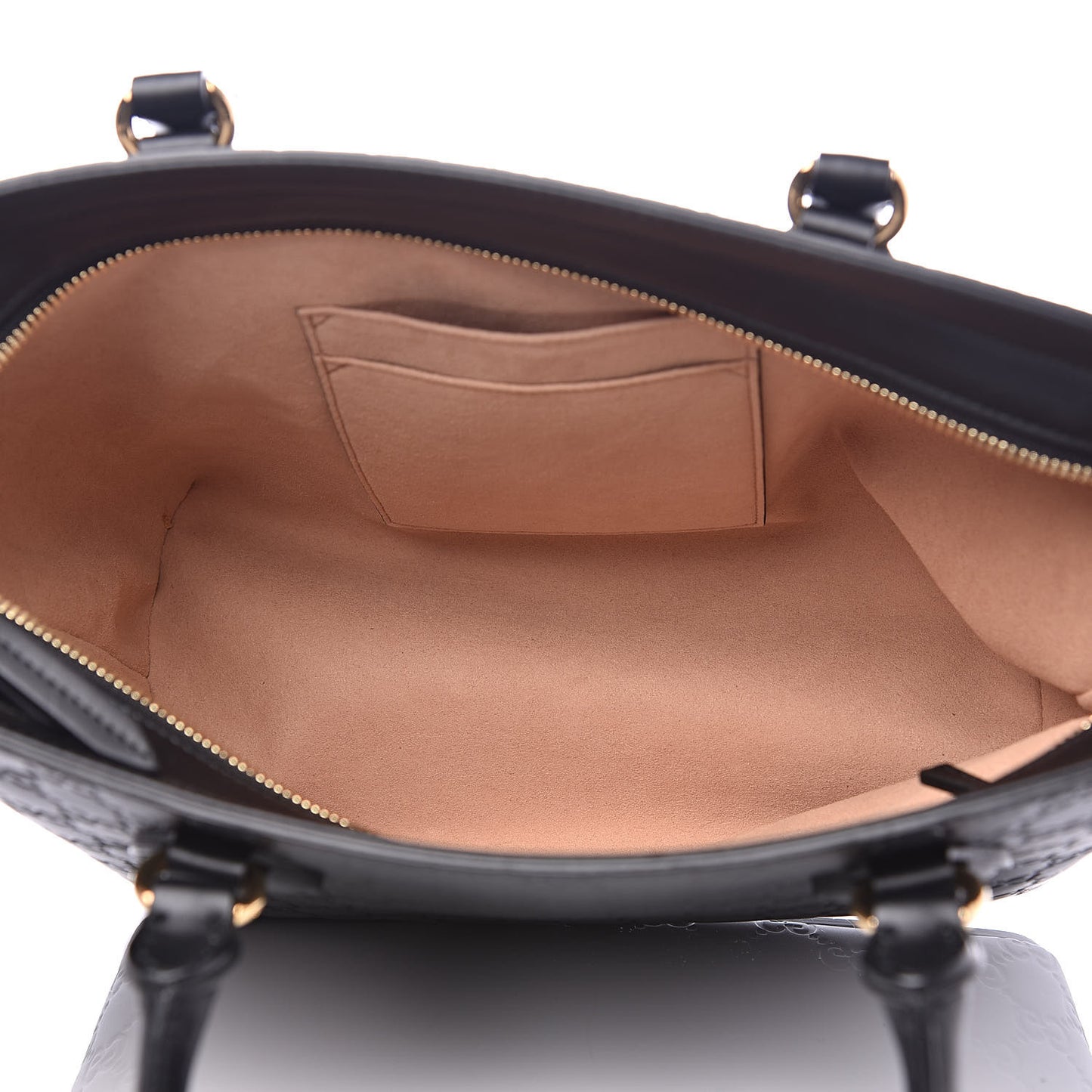 Guccissima Small Zippered Bucket Tote Black