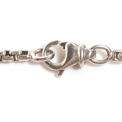 David Yurman Sterling Silver 14K Yellow Gold Cookie Pendant Necklace 5 of 7