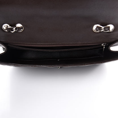 Chanel Caviar Quilted Jumbo Single Flap Dark Brown 5 of 10