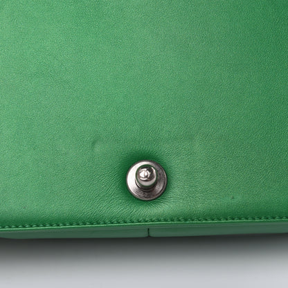 Chanel Metallic Calfskin Quilted Medium Boy Flap Green 17 of 17