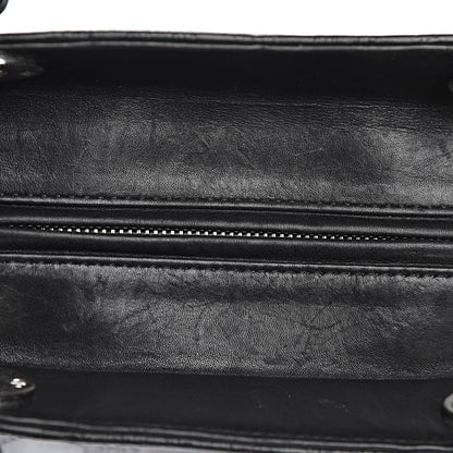 Christian Dior Lambskin Embossed Cannage Large Lady Dior Black 11 of 15