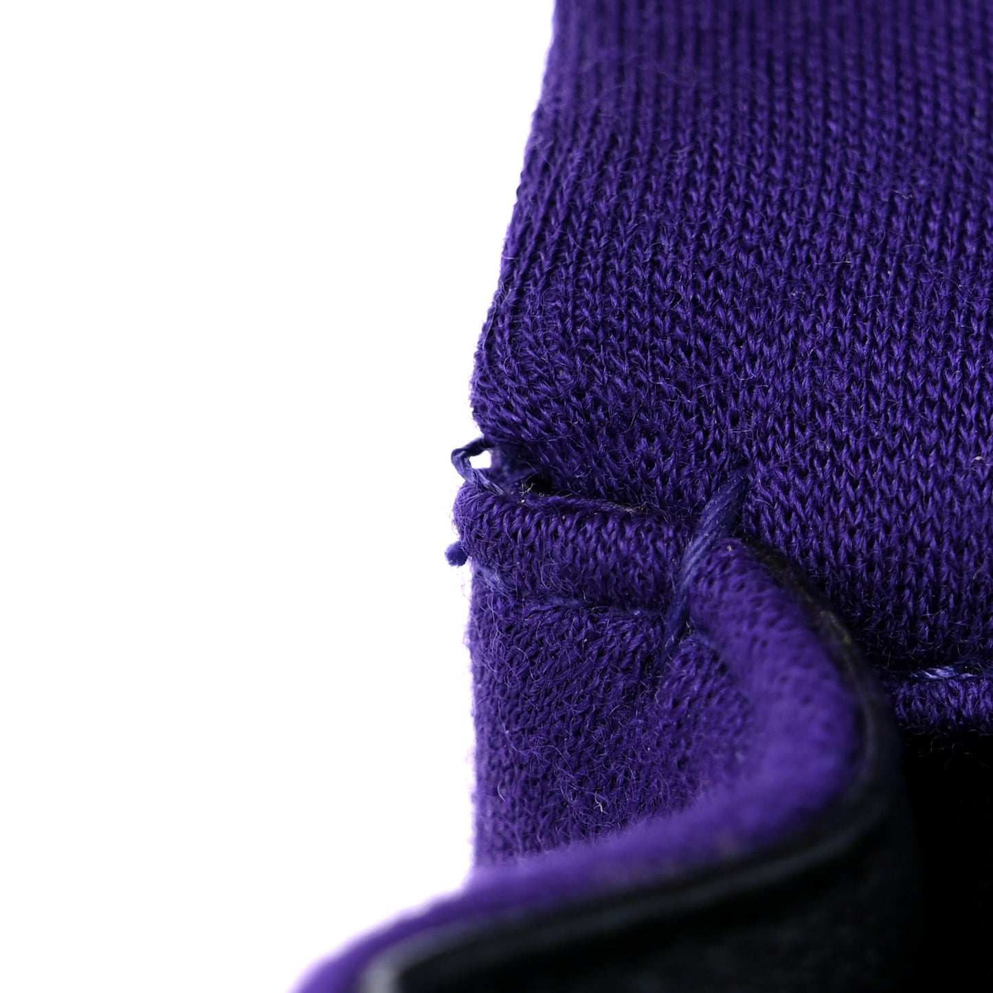 Jersey Wool Patchwork Monogram Medium Jamie Baguette Purple