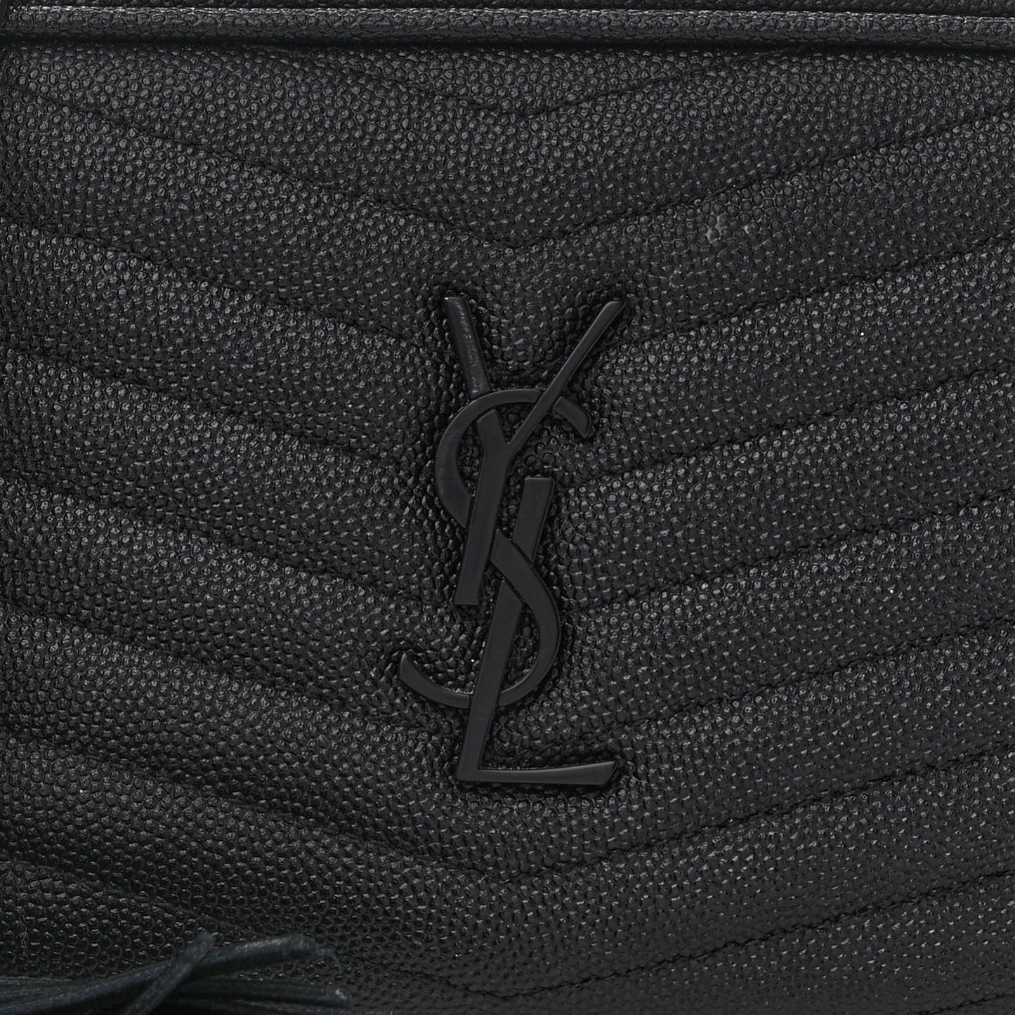 Grain De Poudre Matelasse Monochrome Monogram Mini Lou Camera Bag Black