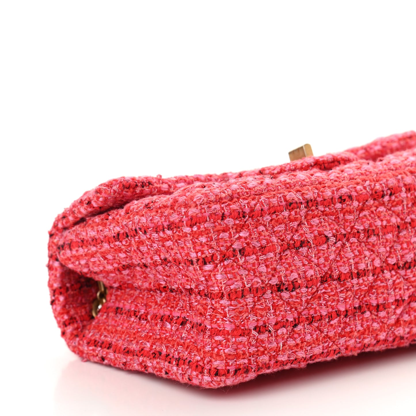 Tweed Quilted Mini 2.55 Reissue Flap Red Ecru Black