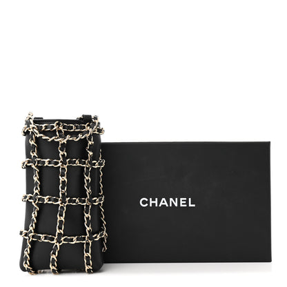 Chanel Lambskin Tech Me Out Clutch With Chain Black 12 of 12
