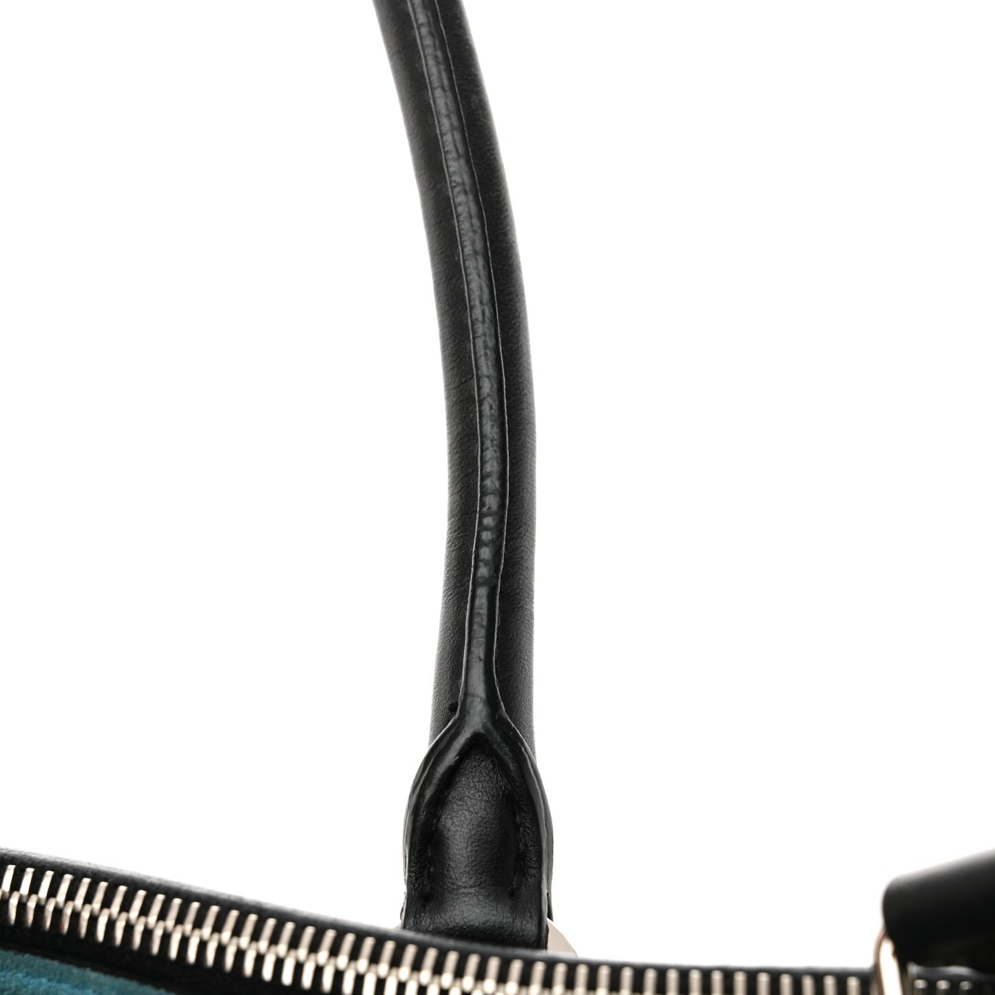 City Calf Bi-Color Medium Galleria Double Zip Tote Black Celeste