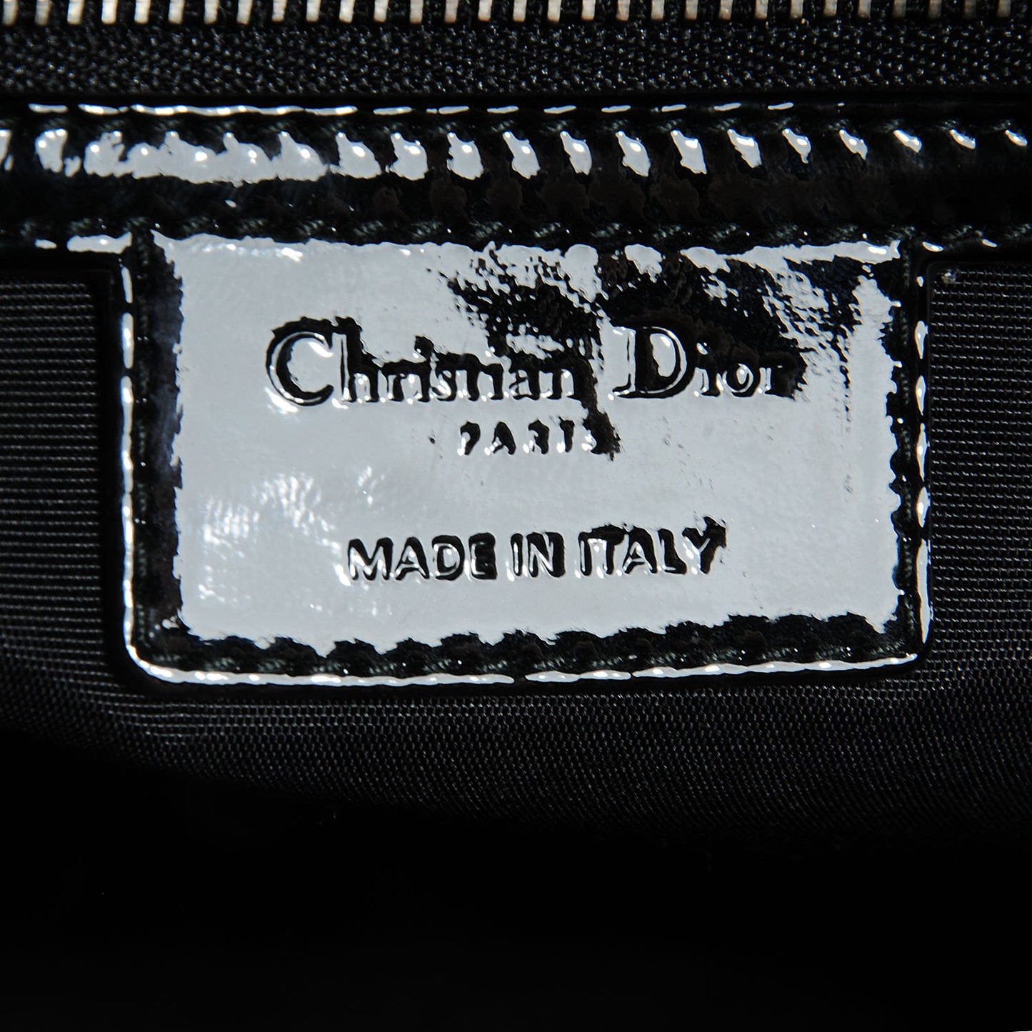 Patent Cannage Dior Soft Shopping Tote Black