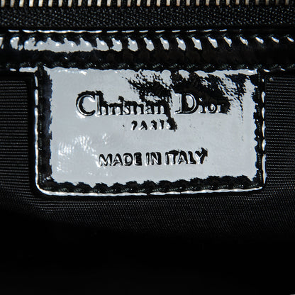 Christian Dior Patent Cannage Dior Soft Shopping Tote Black 6 of 10
