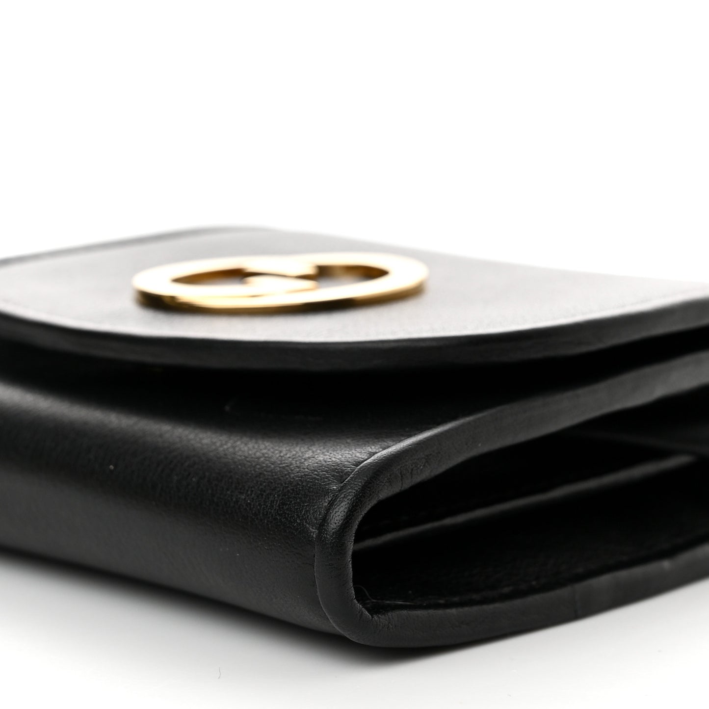 Roxy Calfskin Medium Blondie Chain Wallet Black