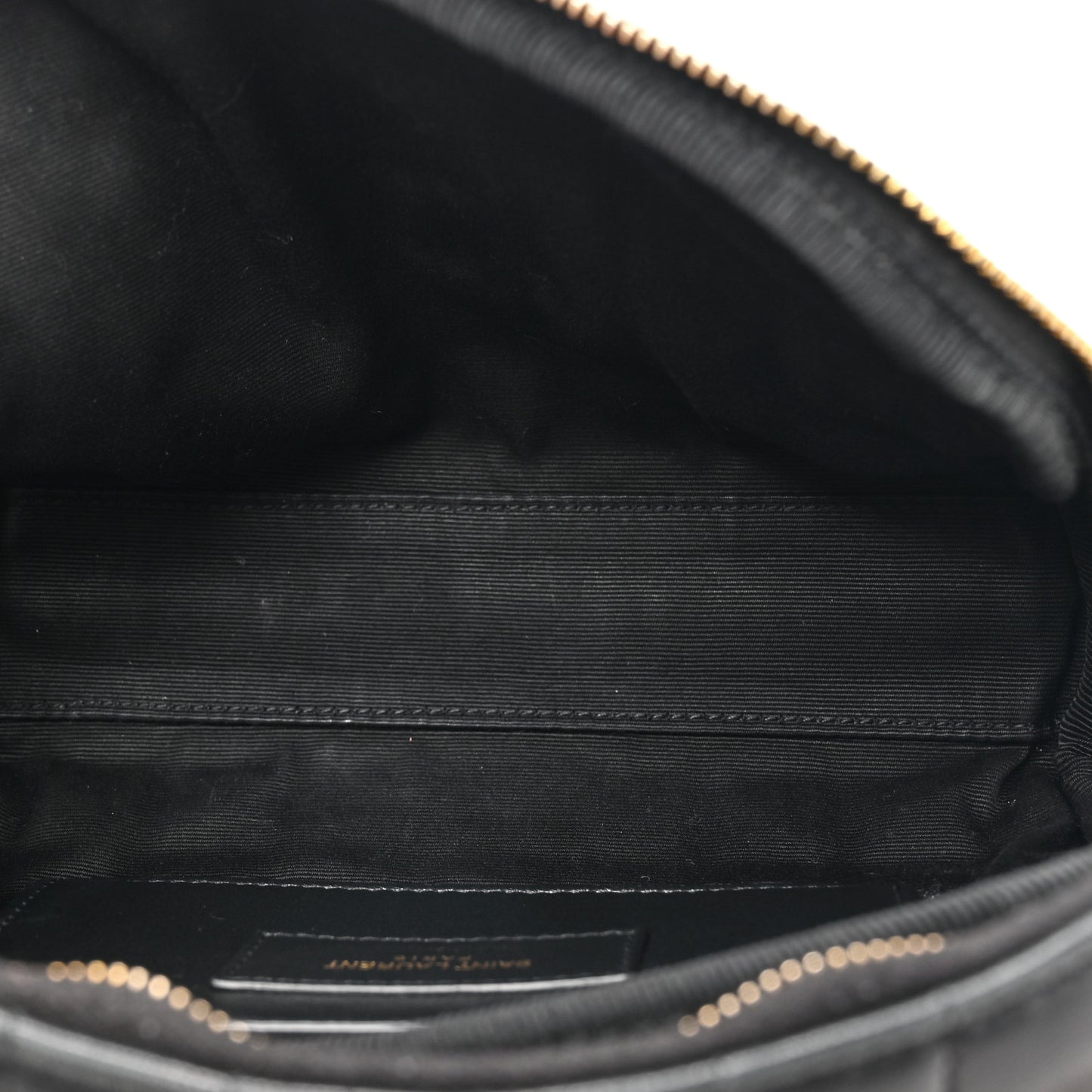 Lambskin Carre Quilted Cassandre Mini Camera Bag Black