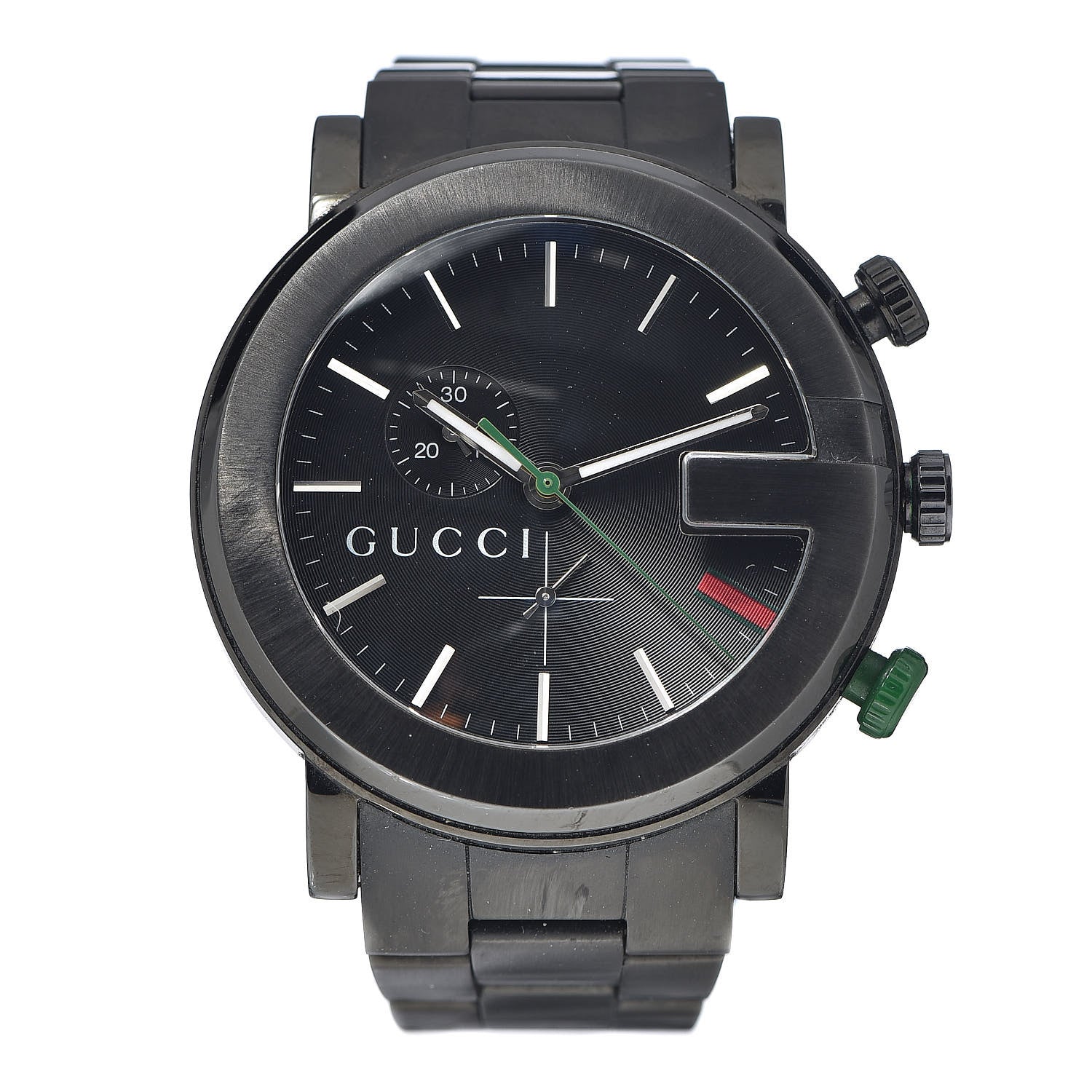 Gucci PVD Stainless Steel 44mm 101M G-Chrono Quartz Watch Black 1 of 8
