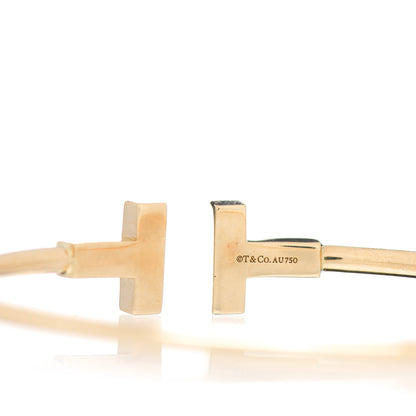 Tiffany 18K Yellow Gold Narrow T Wire Bracelet 4 of 4