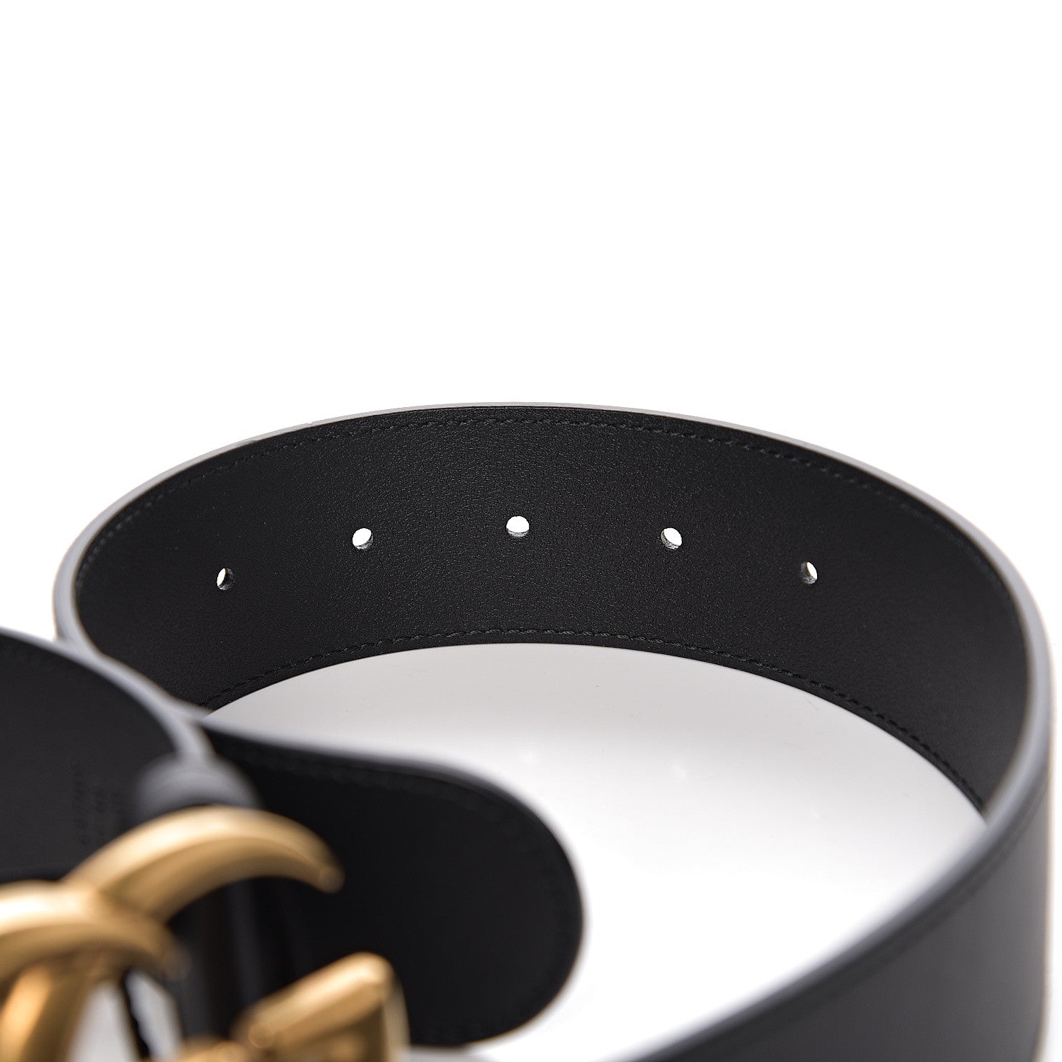 Gucci Calfskin Double G 40mm Belt 80 32 Black 5 of 6