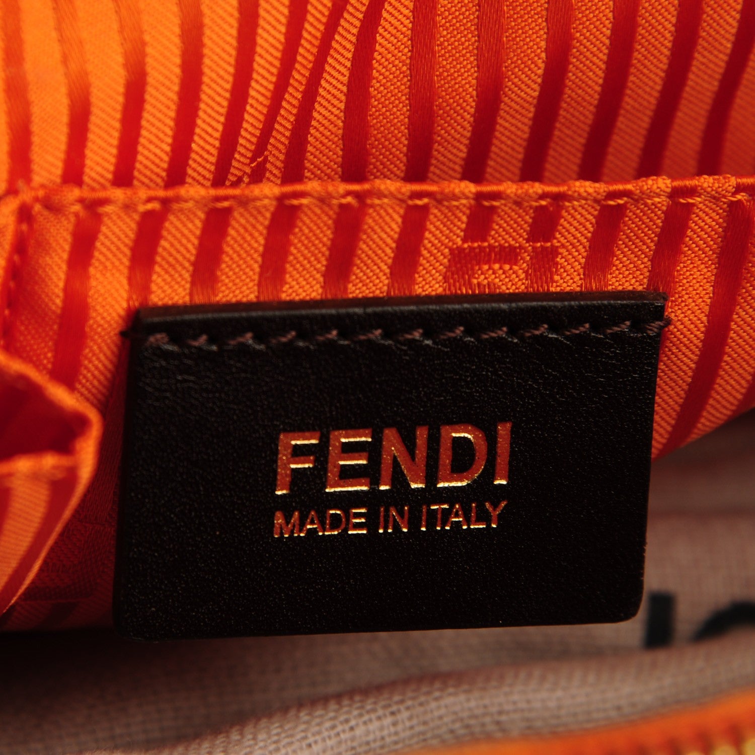 Fendi Vitello Elite Regular 2Jours Tote Arancio 7 of 8
