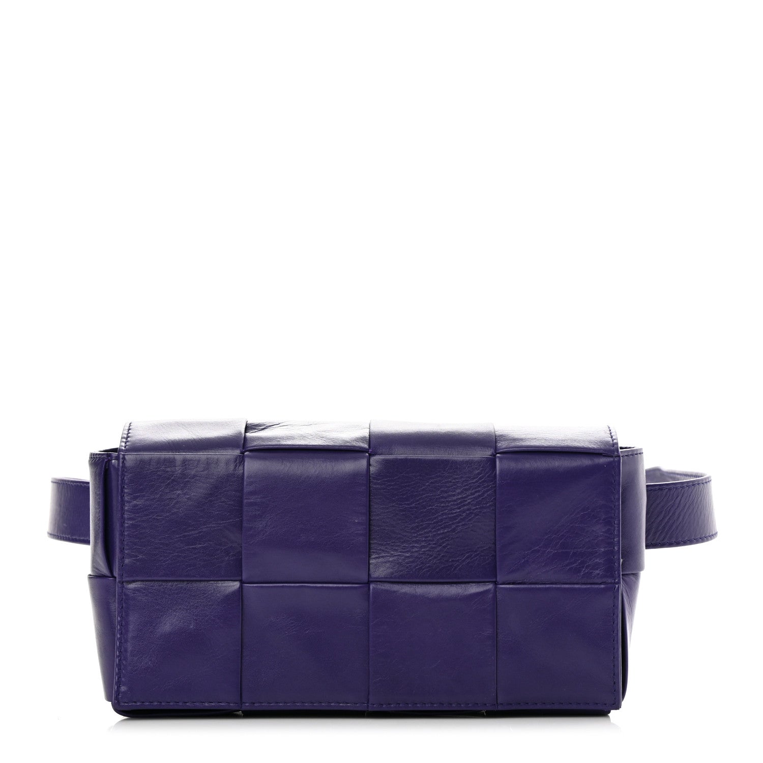 Bottega Veneta Paper Calfskin Intrecciato Cassette Belt Bag Purple 1 of 13