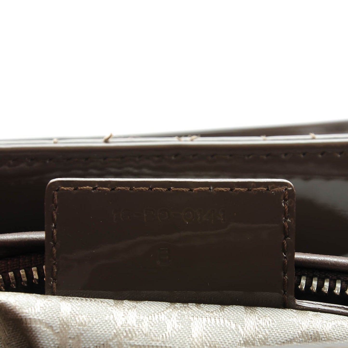Patent Cannage Medium Lady Dior Olive