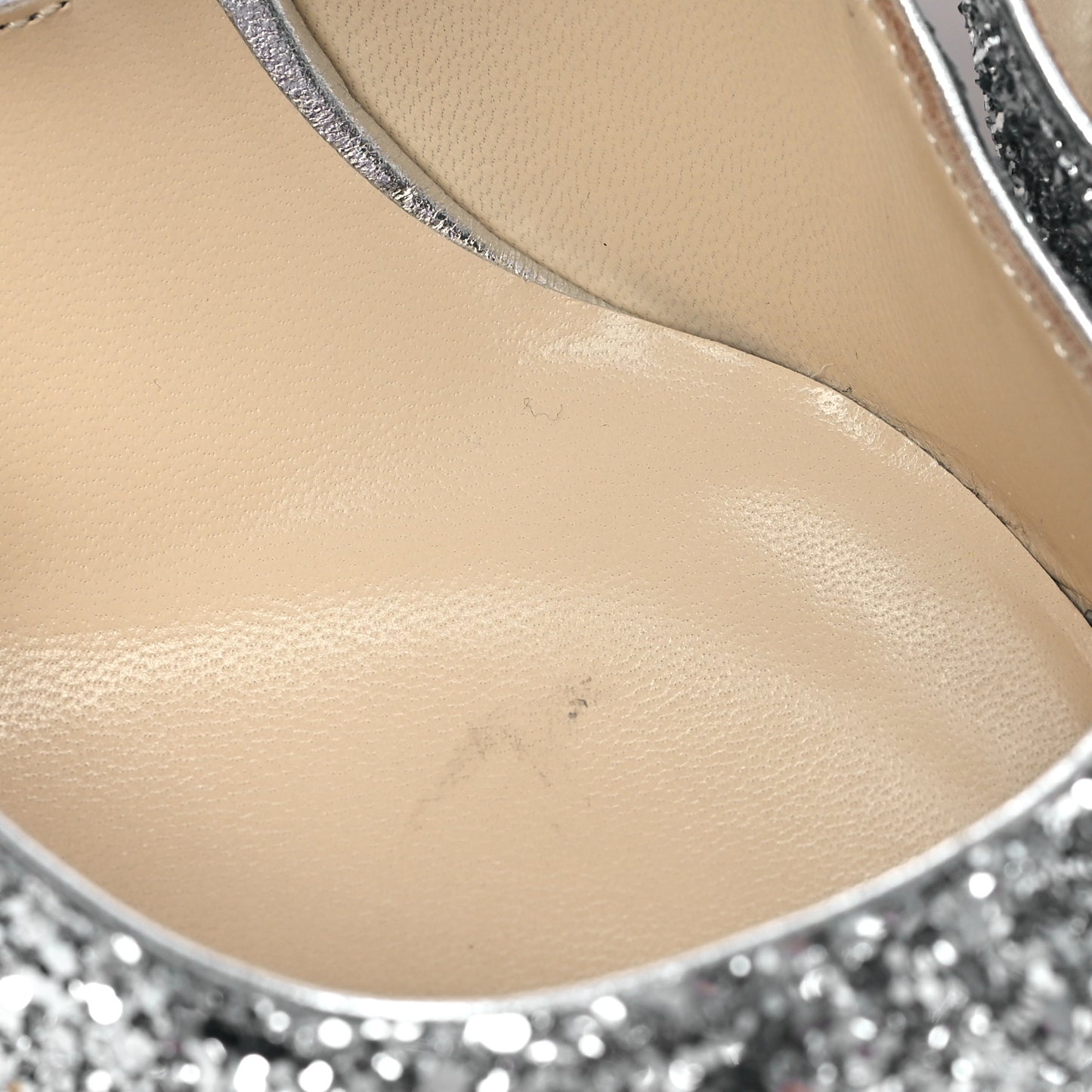 Coarse Glitter Fabric Cherisi 85 Pumps 39 Silver