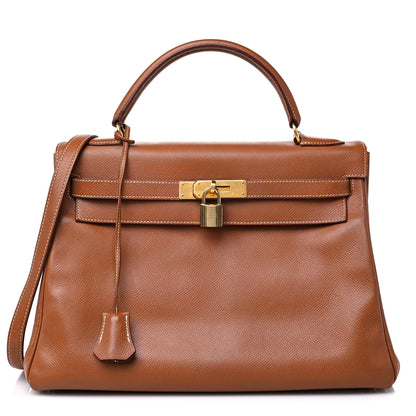 Hermes Courchevel Kelly Retourne 32 Gold 1 of 24