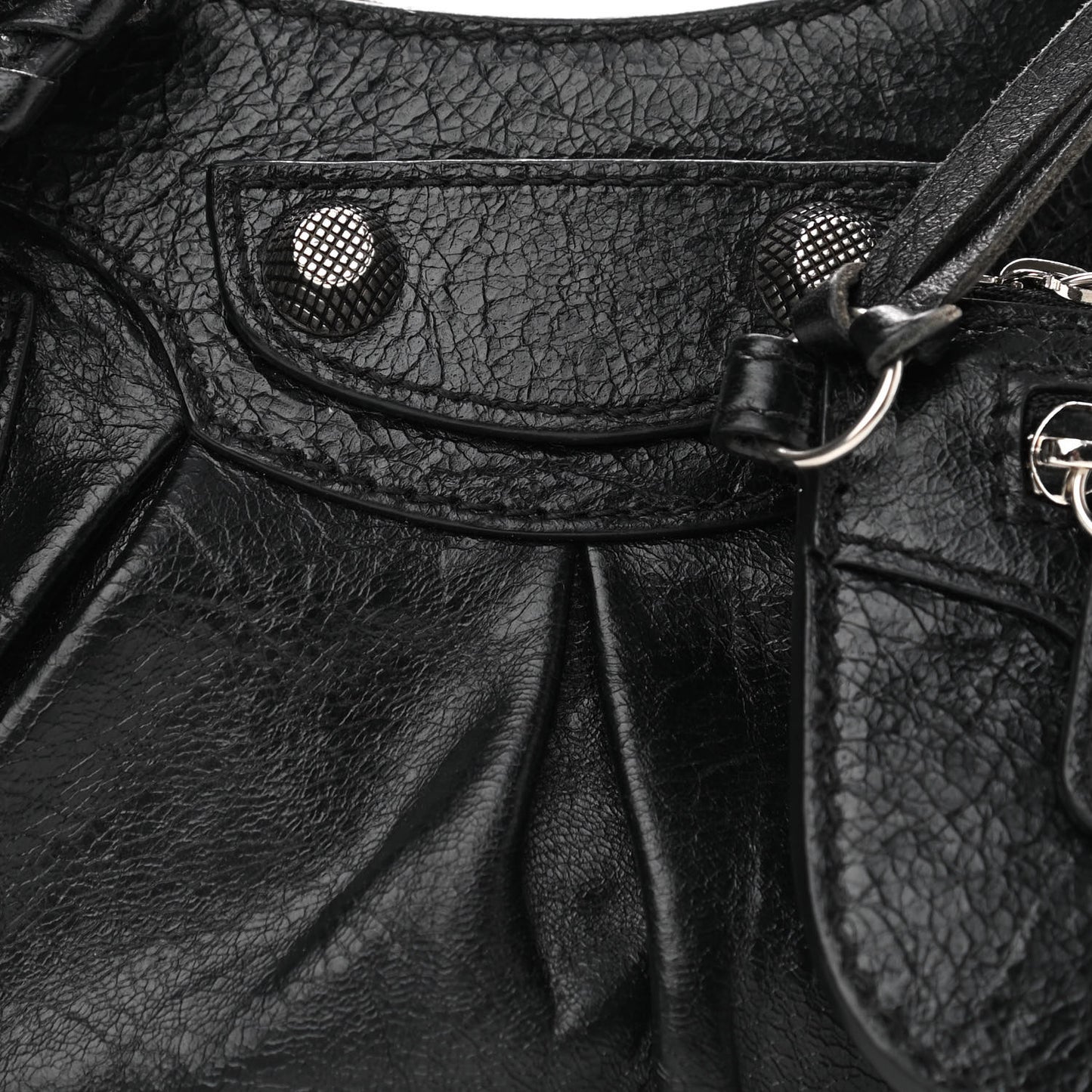 Agneau Arena Le Cagole Shoulder Bag XS Black