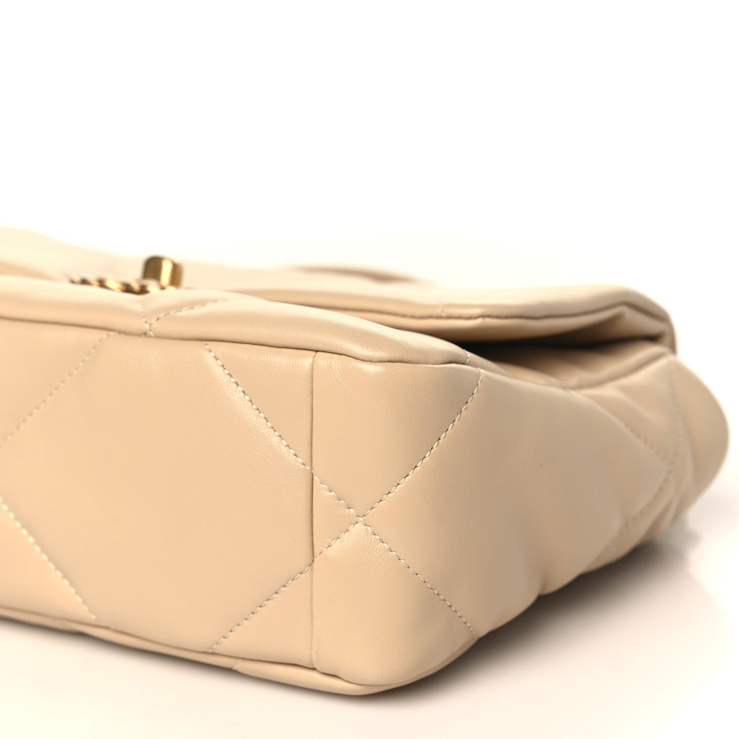 Chanel Lambskin Quilted Medium Chanel 19 Flap Beige 9 of 10