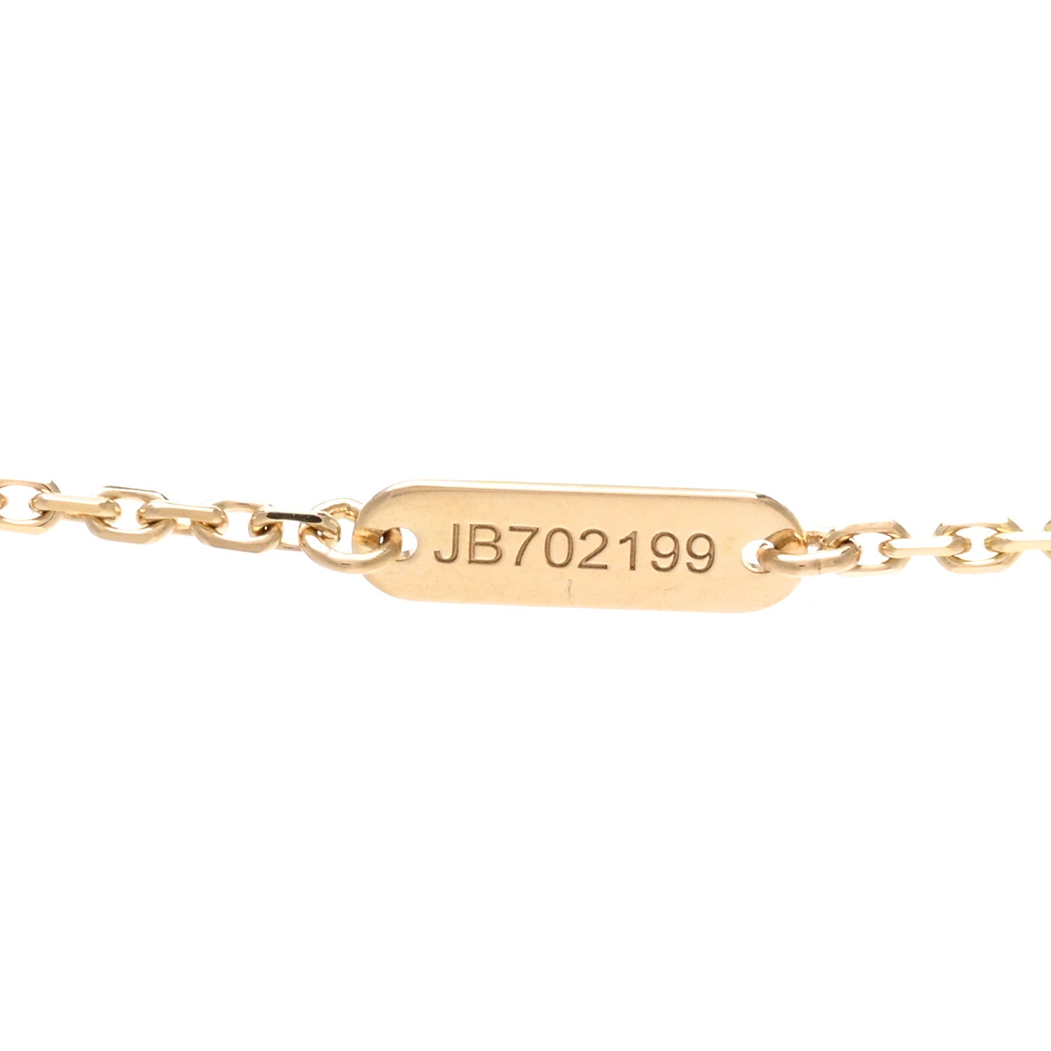Van Cleef & Arpels 18K Yellow Gold Mother of Pearl Vintage Alhambra Pendant Necklace 4 of 4
