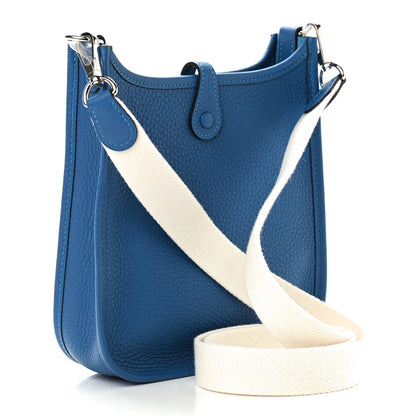 Hermes Taurillon Clemence Amazone Evelyne TPM Mykonos Blanc 3 of 9