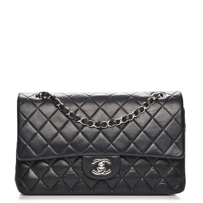 Chanel Lambskin Quilted Medium Double Flap Black 1 of 7