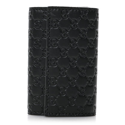 Gucci Microguccissima 6 Key Holder Case Black 1 of 8