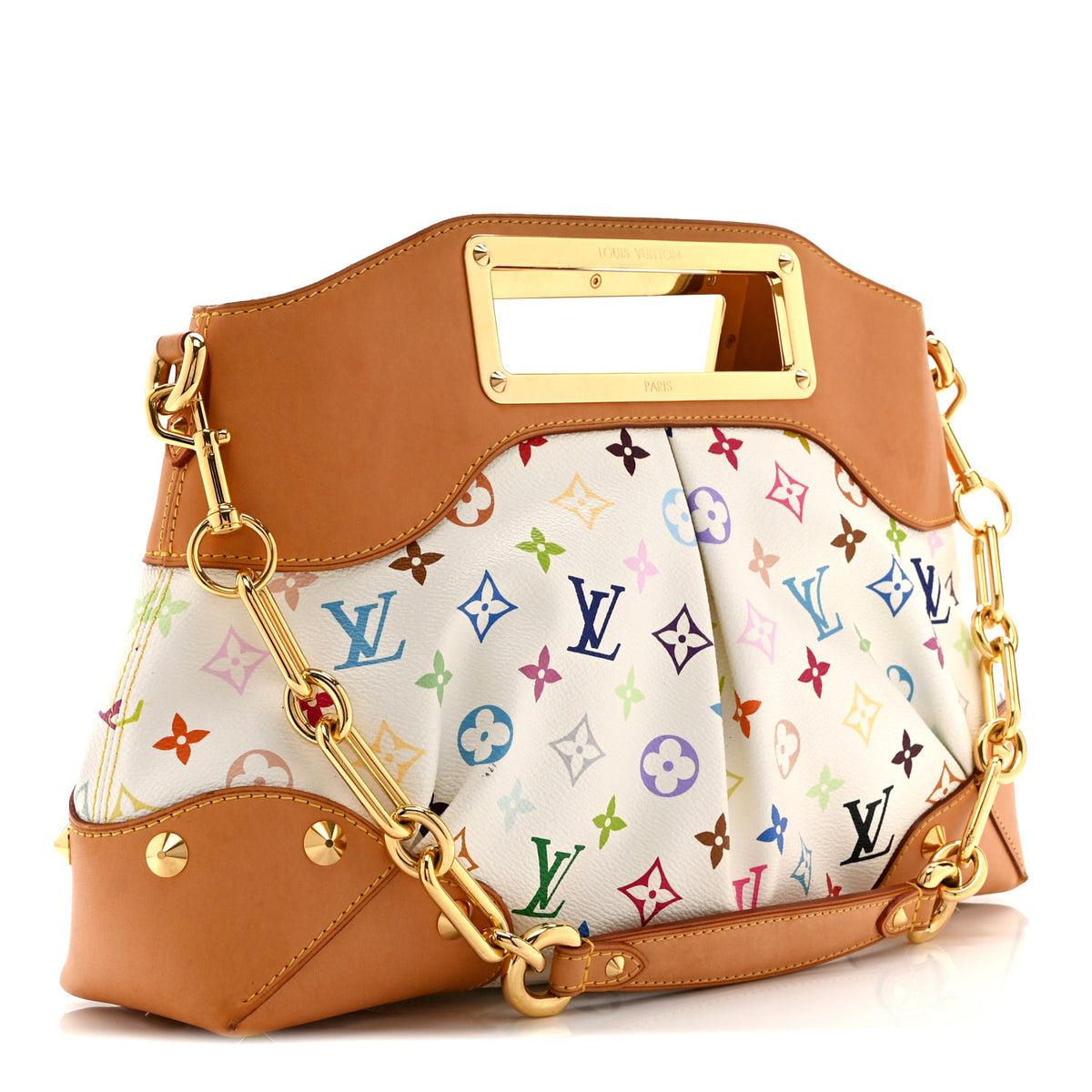 Louis Vuitton Monogram Multicolor Judy MM White 3 of 10