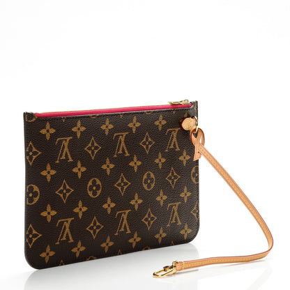 Louis Vuitton Monogram Neverfull MM GM Pochette Pivoine 3 of 6