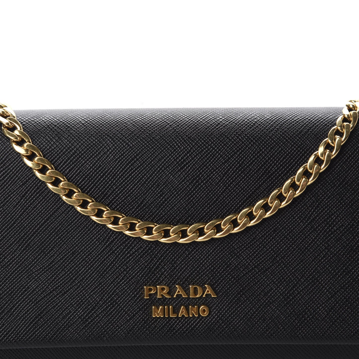 City Calfskin Saffiano Pochette Black Granato