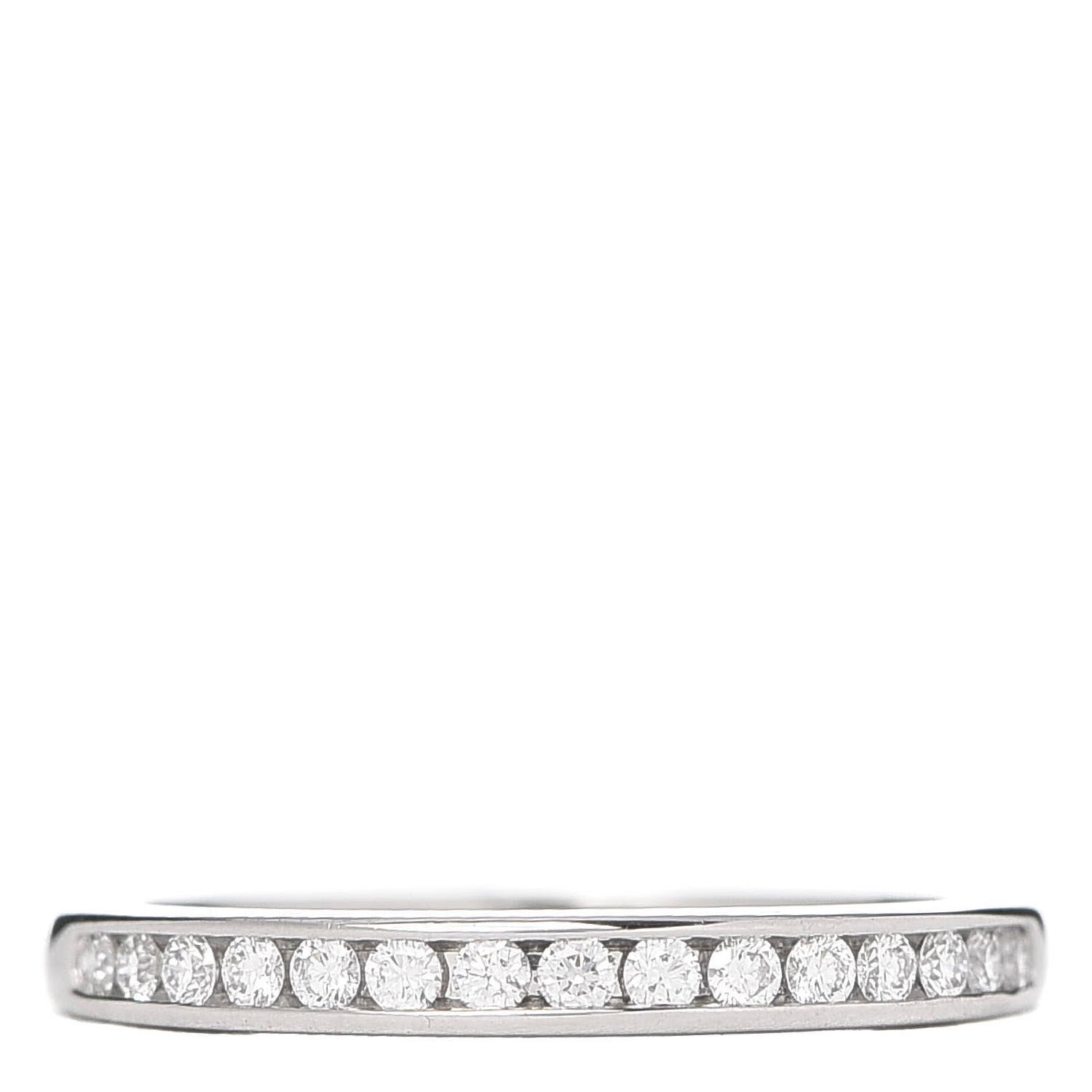 Tiffany Platinum Diamond .21ctw Half Circle Wedding Band Ring 47 4 1 of 5