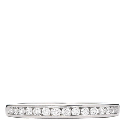 Tiffany Platinum Diamond .21ctw Half Circle Wedding Band Ring 47 4 1 of 5