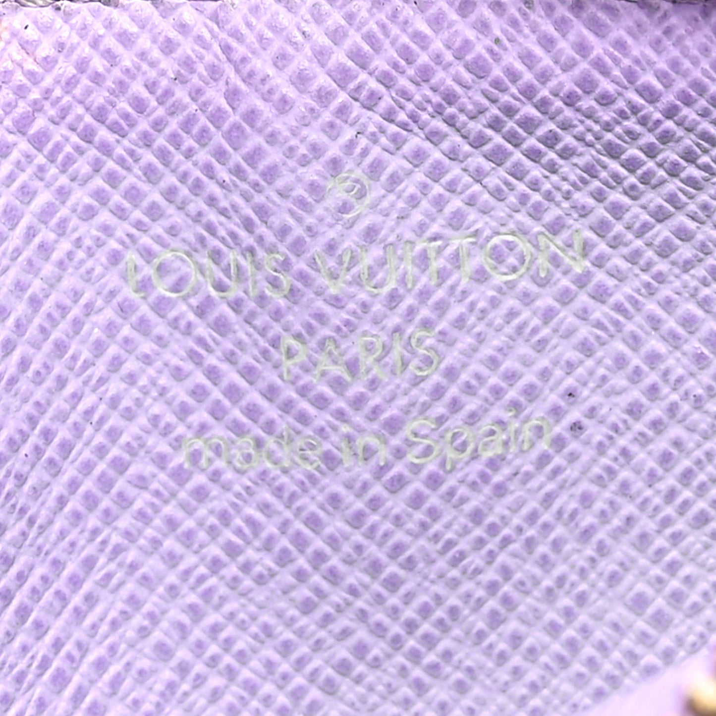 Monogram Multicolor Key Pouch Black Violet