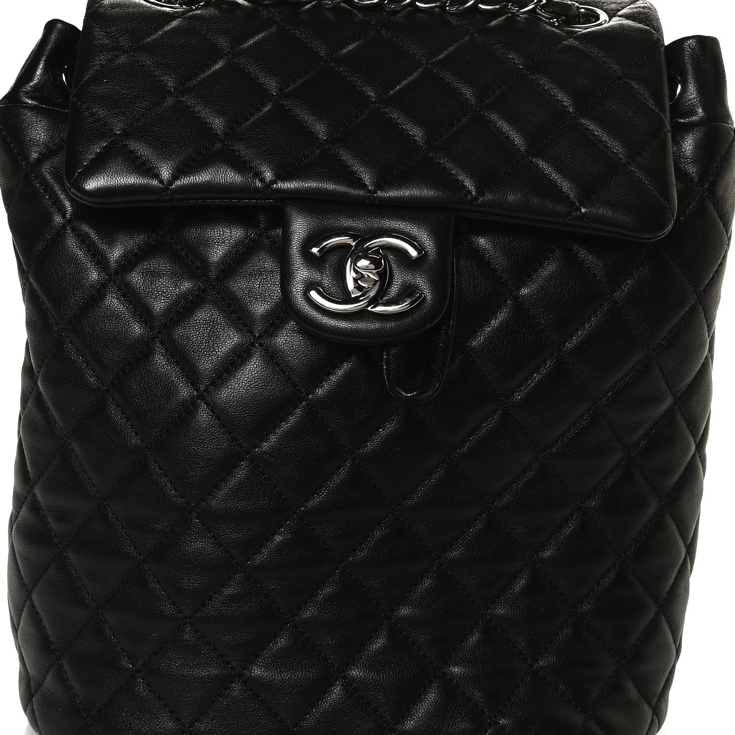 Chanel Calfskin Quilted Small Urban Spirit Backpack Black 7 of 14