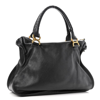 Chloe Calfskin Large Marcie Satchel Black 3 of 12