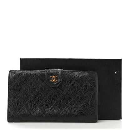 Chanel Caviar Stitched French Wallet Black 11 of 11