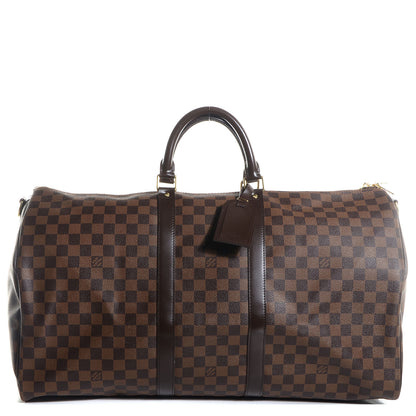 Louis Vuitton Damier Ebene Keepall Bandouliere 55 1 of 7