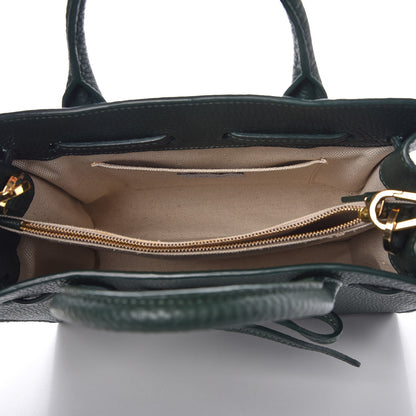 Mansur Gavriel Tumble Calfskin Mini Sun Bag Moss 6 of 8