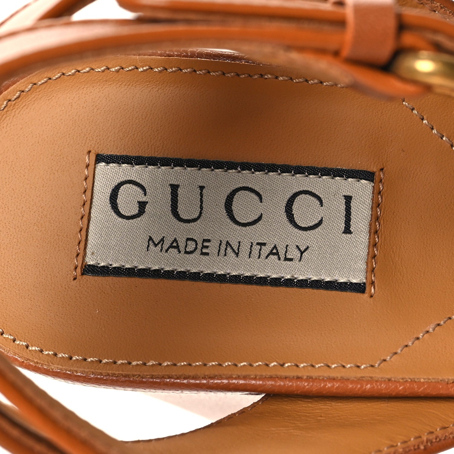Gucci Quentin Granada Kid Horsebit 25/60mm Platform Sandals 38.5 Harness Brown 8 of 9