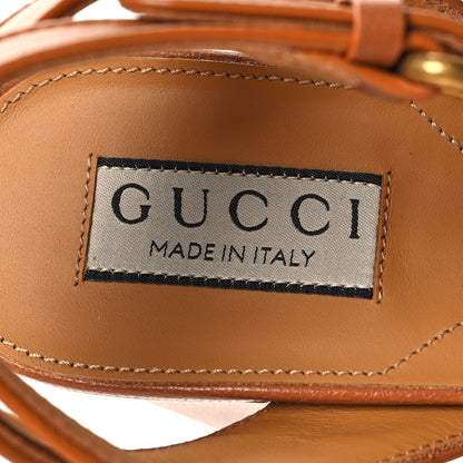 Gucci Quentin Granada Kid Horsebit 25/60mm Platform Sandals 38.5 Harness Brown 8 of 9