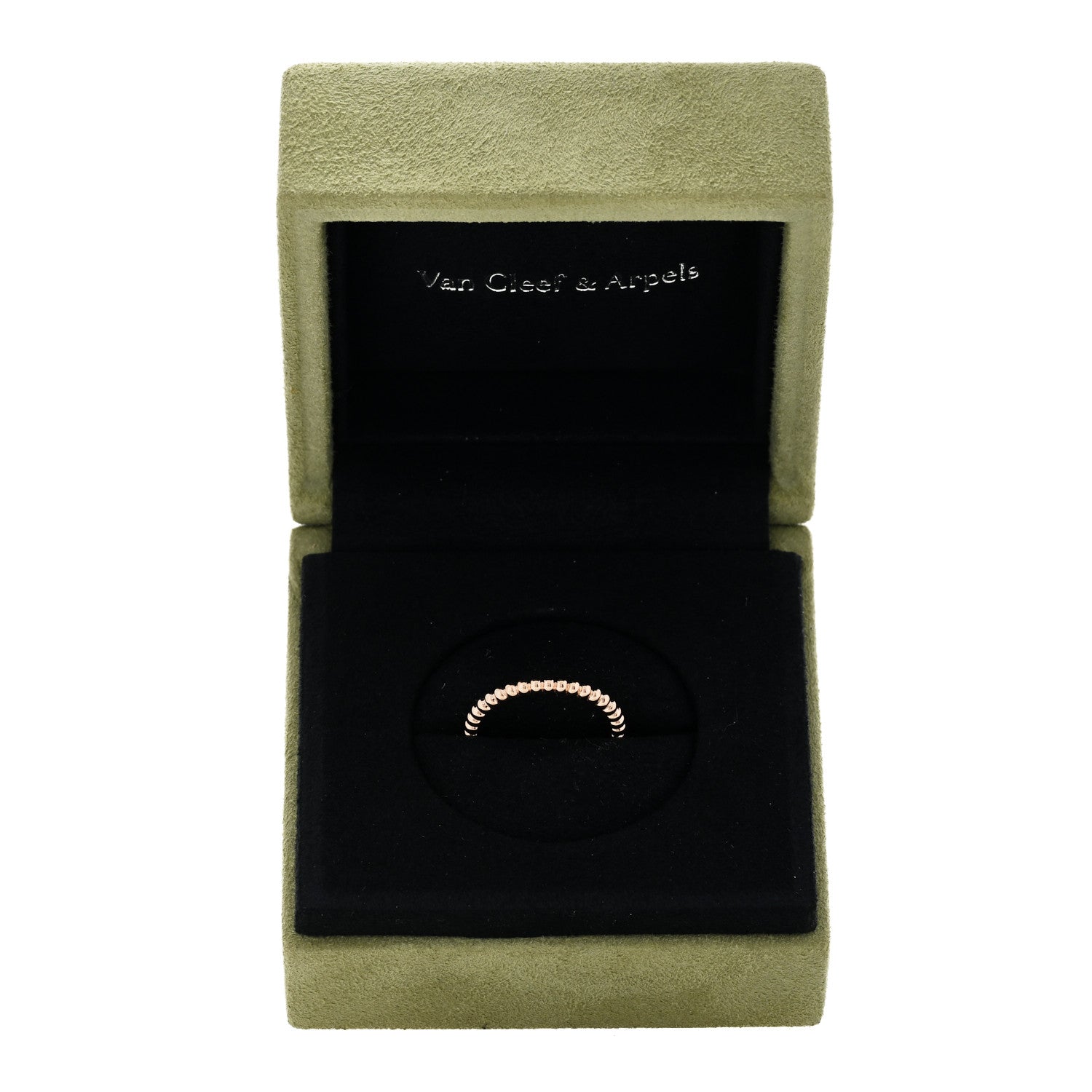 Van Cleef & Arpels 18K Rose Gold Small Perlee Ring 52 6 5 of 5