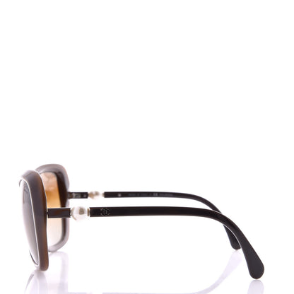 Chanel Pearl Polarized Square Sunglasses 5303-H Brown 3 of 8