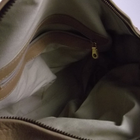 Metallic Python Silverado Shoulder Bag Gold