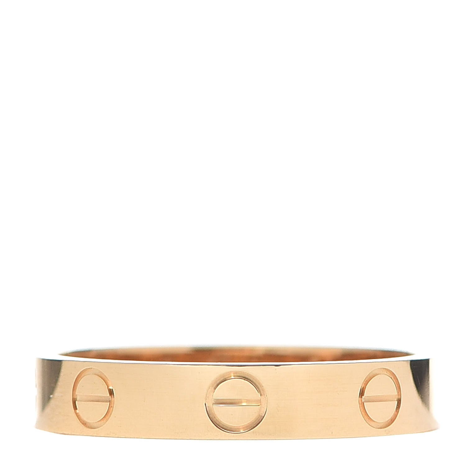 Cartier 18K Yellow Gold 3.5mm LOVE Wedding Band Ring 54 6.75 1 of 6